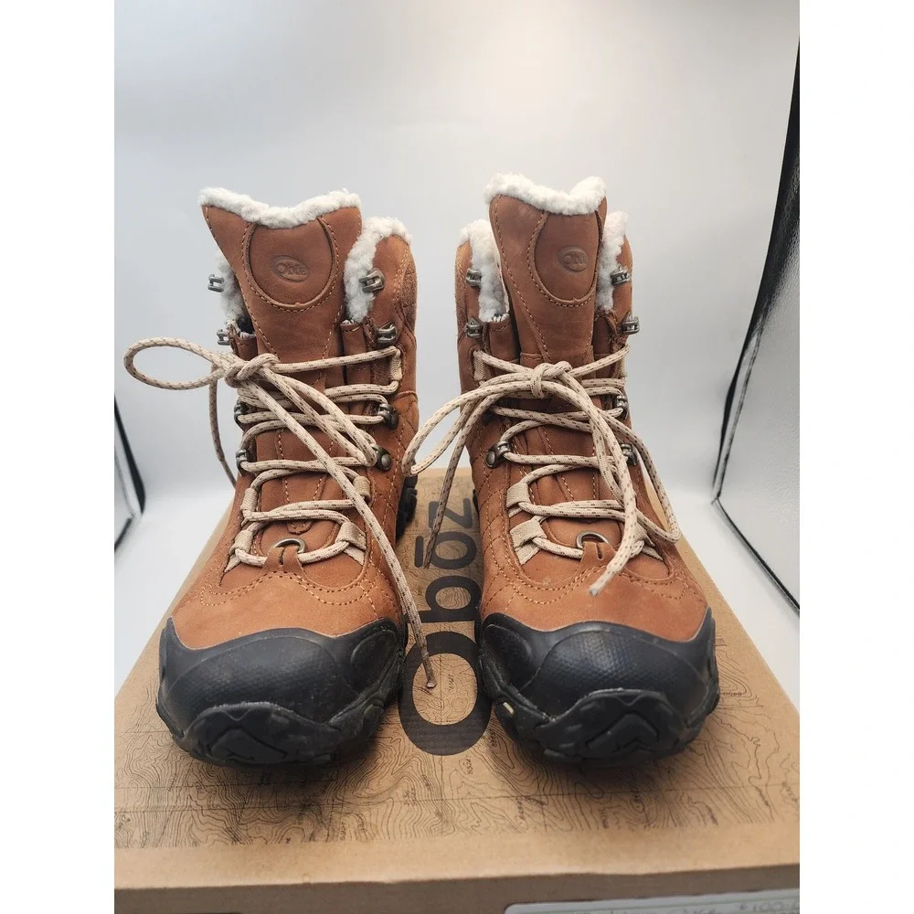 Oboz Bridger 7‎ Insulated B-DRY Waterproof Winter Hiking Boots Chipmunk Brown 7